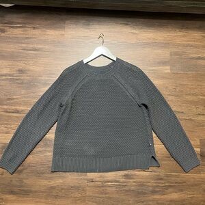 GAP Charcoal Textured Crew Neck Sweater
